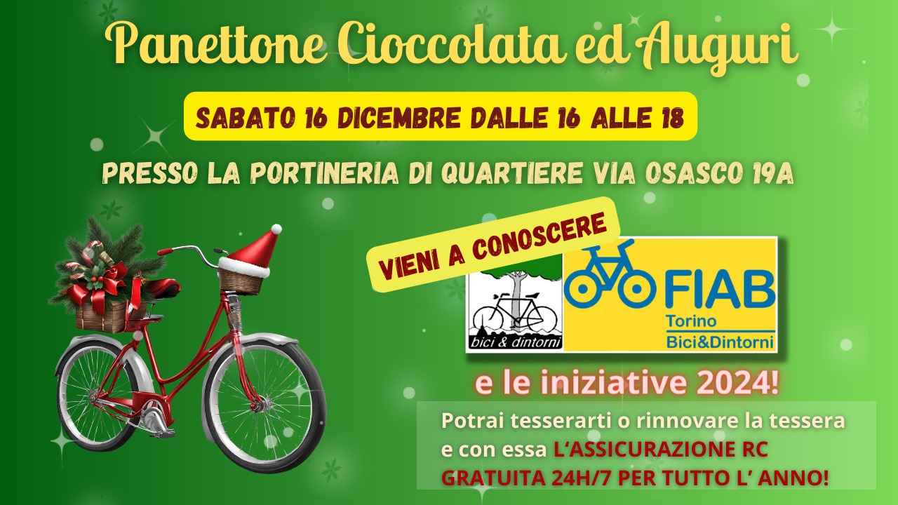 Panettone Cioccolata e Auguri bici &Dintorni