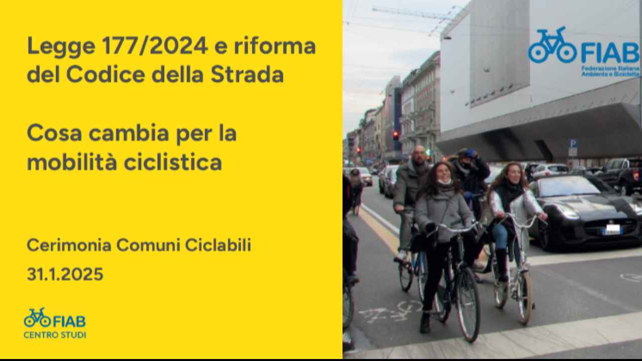 Legge 177/2024 e riforma del Codice della Strada bici &Dintorni