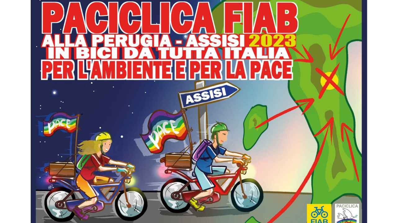 PACICLICA 2023 - Cordata Blu da Sarzana a Perugia-Assisi bici &Dintorni