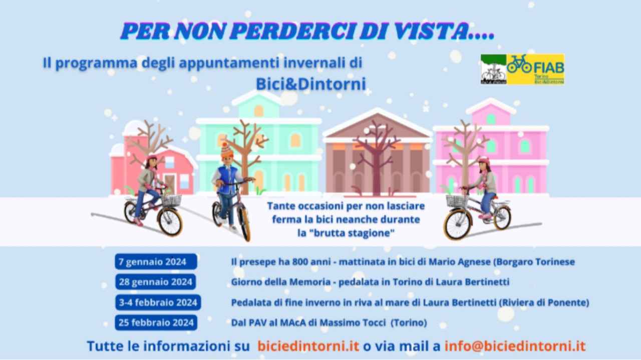 Per non perderci di vista - inverno 2024 bici &Dintorni