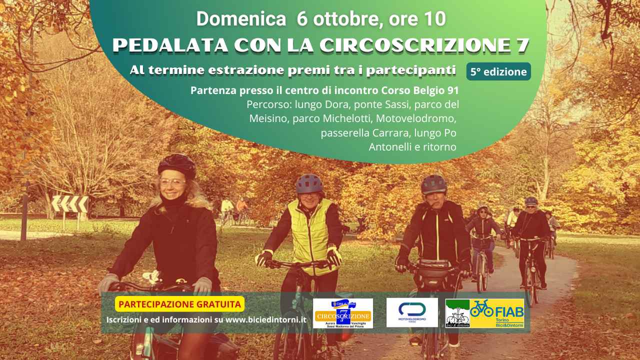 Pedalata con la circoscrizione 7 - 5° edizione bici &Dintorni
